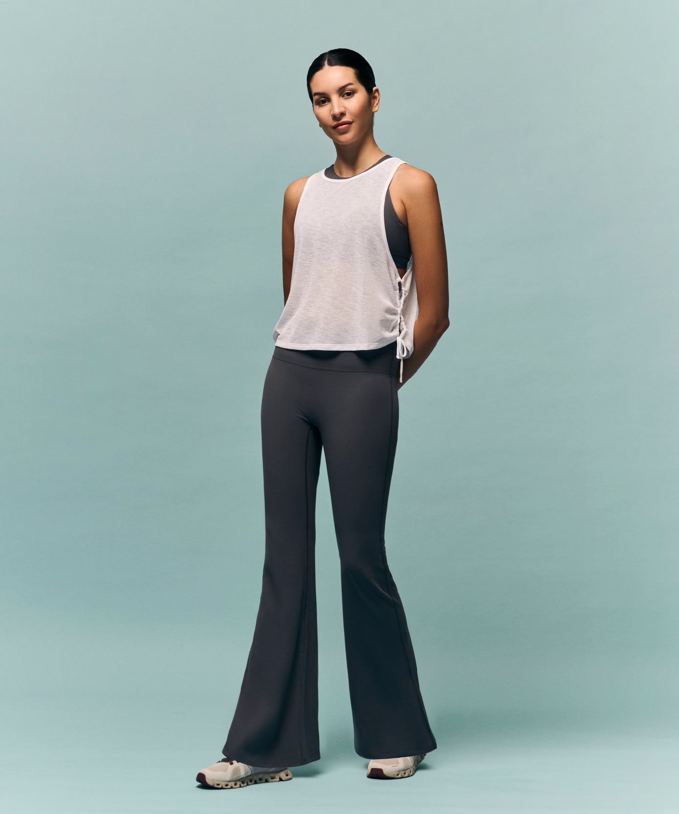 NOOR Flare Pant - Dark Grey