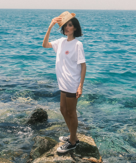Mystical Eye Oversized T-shirt - White