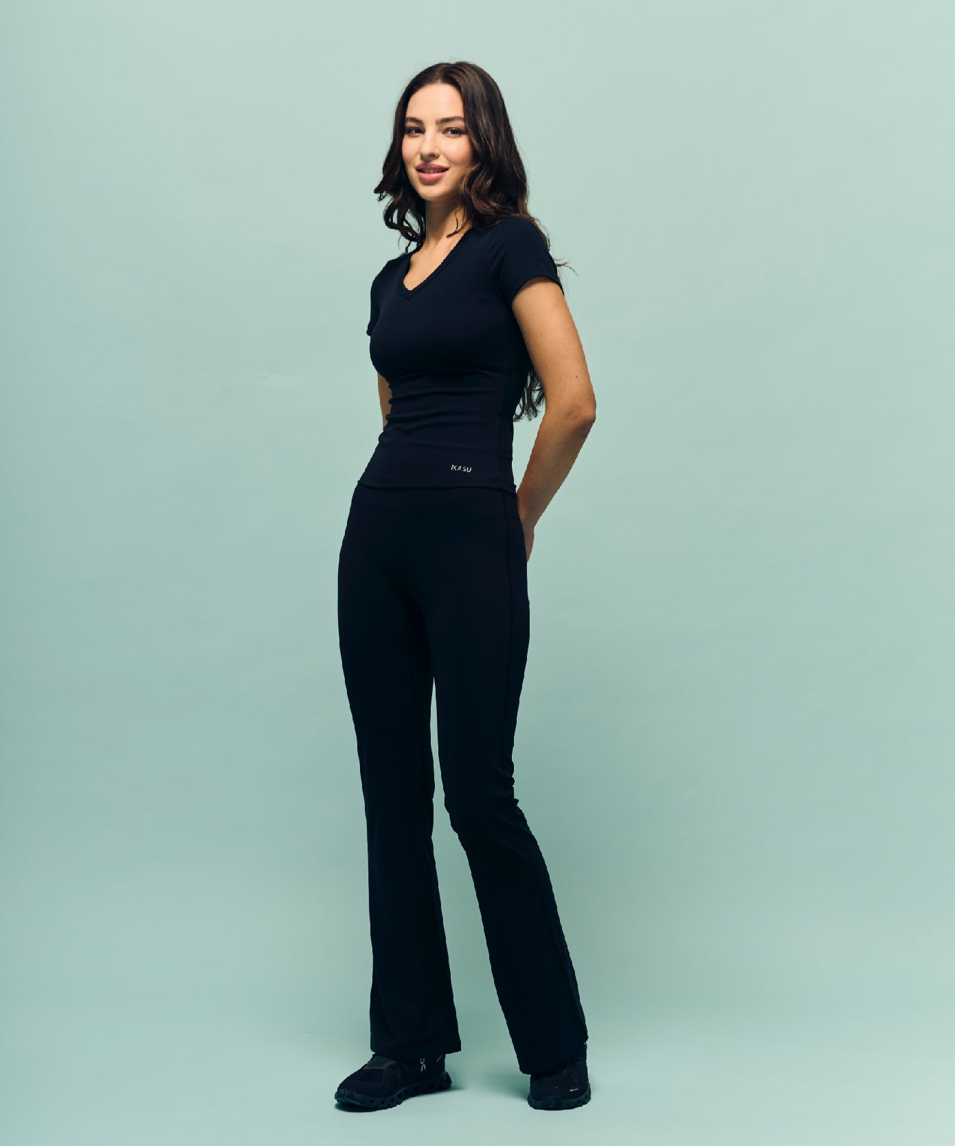 NOOR Short Sleeve Top - Black
