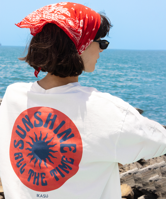 Sunshine All The Time Oversized T-shirt - White