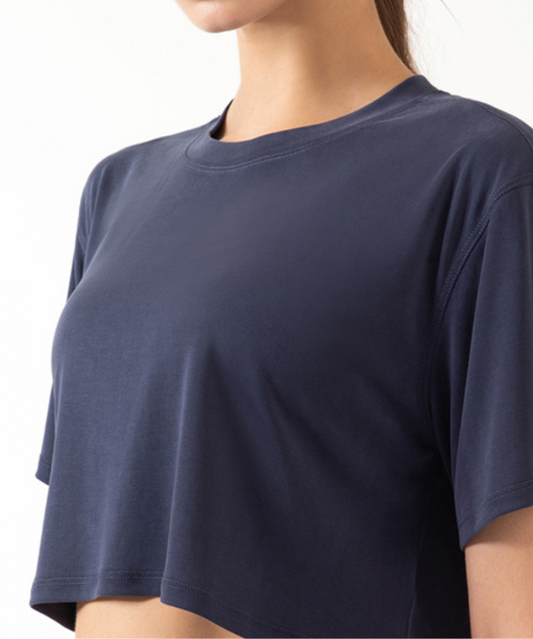 IKASU - Como Crop Top - Blue