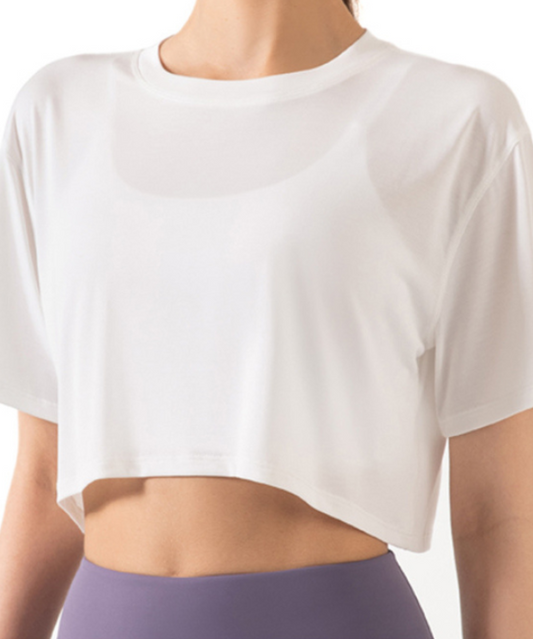 IKASU - Como Crop Top - White