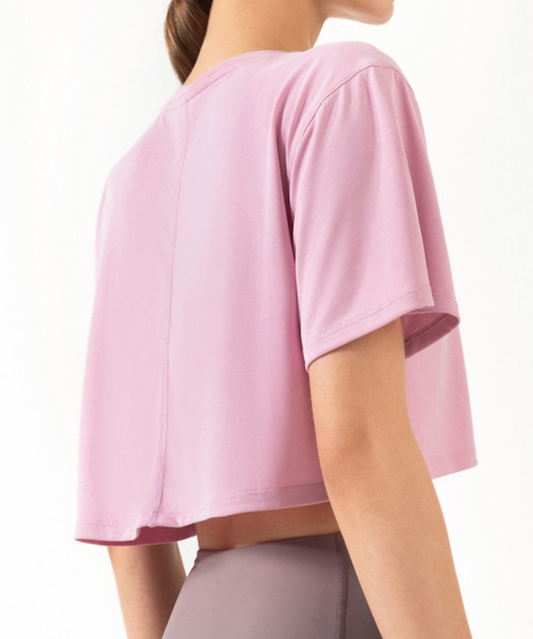 IKASU - Como Crop Top - Pink