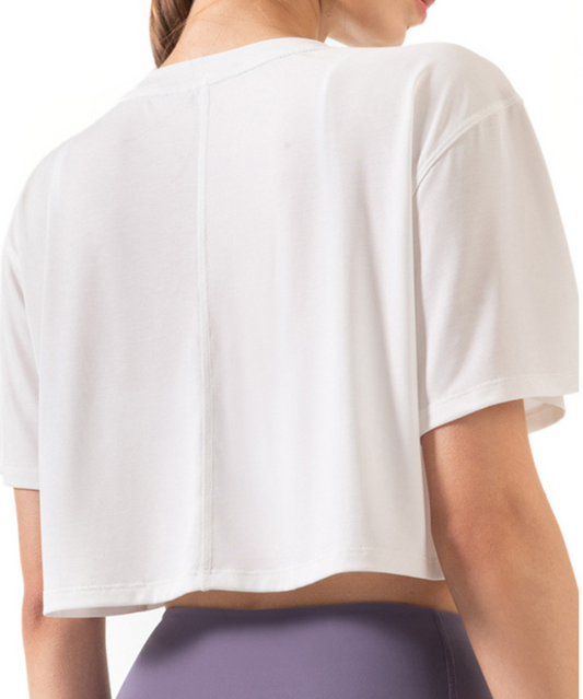IKASU - Como Crop Top - White