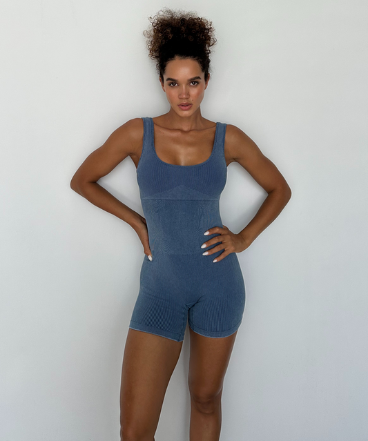 IKASU - Own It Jumpsuit - Denim Blue