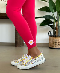 IKASU - Flower Leggings - Cherry