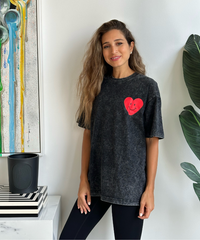 IKASU - Be Gentle With Your Heart T-Shirt - Black