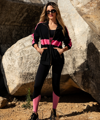 IKASU - Nirvana Jacket - Black & Pink