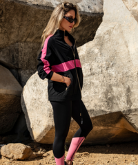 IKASU - Nirvana Jacket - Black & Pink