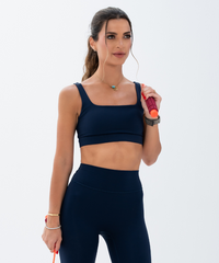 IKASU - Sardinia Sports Bra - Navy Blue