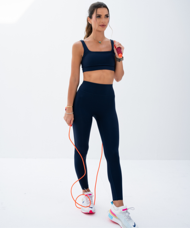 IKASU - Sardinia Sports Bra - Navy Blue