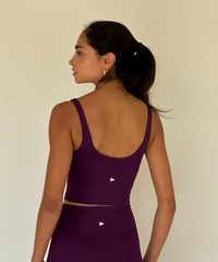 Valencia Sports Bra - Aubergine